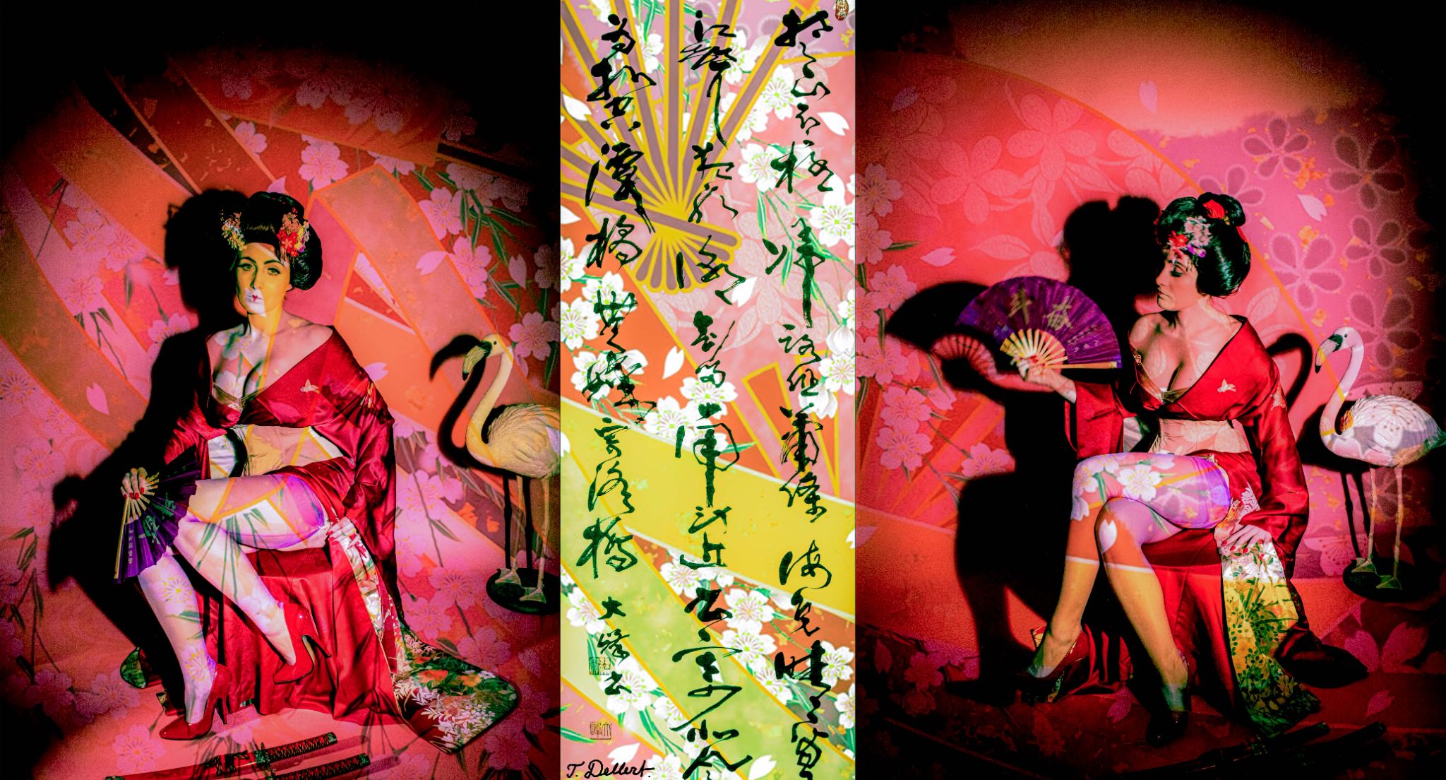 Small.  Pink Geishas best   70 x 100  